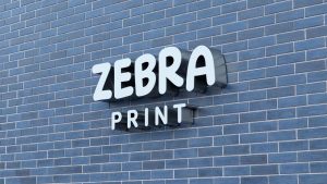 Blokowe (podświetlane) litery - dzień